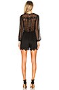 view 3 of 3 Oleander Lattice Romper in Noir