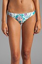 view 5 of 7 Celestial Triangle Bikini with Removable Bows in Aqua Floral