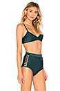 view 2 of 4 TOP BIKINI CON AROS MELODY in Bottle Green