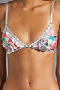 view 3 of 6 Celestial Frill Triangle Bikini in Spliced