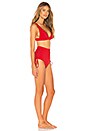 view 2 of 3 Castile Lace Up Bikini Set in Red