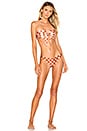 view 1 of 4 Primrose Tie Front Bikini Set in Spliced