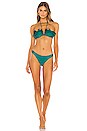 view 1 of 3 Freja Circular Frill Bikini Set in Jade