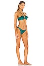 view 2 of 3 Freja Circular Frill Bikini Set in Jade