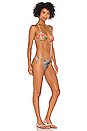 view 2 of 3 Juliette Spliced Mini Tri Bikini Set in Spliced