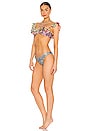 view 2 of 3 Carnaby Frill Halter Tie Bikini Set in Spliced