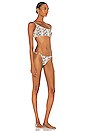 view 2 of 3 Fiesta 1 Shoulder Bikini Set in Snake Jacquard