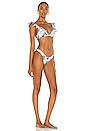 view 2 of 3 Cassia Waterfall Frill Bikini Set in Hydrangea Floral