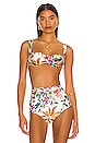 view 1 of 4 Tropicana Bikini Top in Cream Floral