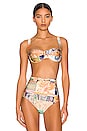 view 1 of 5 Balconette Bikini Top in Patch Paisley