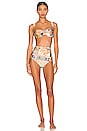view 5 of 5 Balconette Bikini Top in Patch Paisley