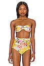 view 1 of 5 Balconette Bikini Top in Mustard Rose