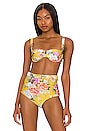 view 2 of 5 Balconette Bikini Top in Mustard Rose