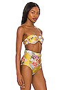 view 3 of 5 Balconette Bikini Top in Mustard Rose