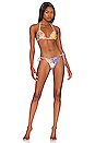 view 1 of 3 Spliced Mini Triangle Bikini in Spliced