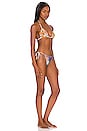 view 2 of 3 Spliced Mini Triangle Bikini in Spliced