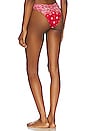 view 3 of 4 Separates Sculpt Scoop Bikini Bottom in Red Bandana