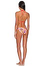 view 3 of 3 Knotted Bikini in Mustard Multi Floral