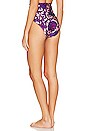 view 3 of 4 Tiggy Circle Link Bikini Bottom in Lilac & Pink Paisley