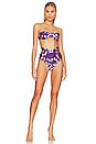 view 4 of 4 Tiggy Circle Link Bikini Bottom in Lilac & Pink Paisley