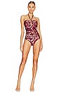 view 1 of 4 MAILLOT DE BAIN 1 PIÈCE TIGGY WIDE LINK in Pink & Peach Paisley