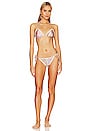 view 1 of 3 Cira Spliced Crochet Bikini Set in Spliced