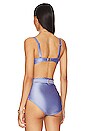 view 4 of 5 HAUT DE MAILLOT DE BAIN CIRA BALCONETTE in Cornflower