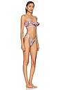 view 3 of 4 CONJUNTO BIKINI VITALI FRILL BANDEAU in Mismatched