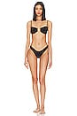 view 2 of 4 Raie Knot Bikini in Noir