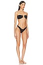 view 3 of 4 Raie Knot Bikini in Noir