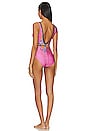 view 3 of 3 MAILLOT DE BAIN UNE PIÈCE DÉCOLLETÉ PLONGEANT GINGER in Pink Multi