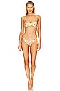 view 1 of 3 Alight Corset Bikini Set in Yellow Floral
