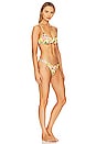 view 2 of 3 Alight Corset Bikini Set in Yellow Floral