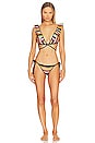 view 1 of 4 CONJUNTO DE BIKINI CRUZADO ALIGHT in Lurex Multi Stripe