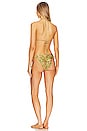 view 3 of 3 Junie Crochet Bikini Set in Sage & Brown Floral