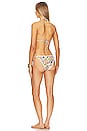 view 3 of 5 Junie Crochet Bikini Set in Ivory & Blue Floral