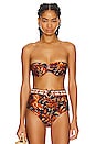 view 2 of 5 Junie Balconette Bra Top in Dark Navy Floral