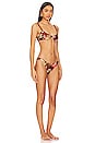 view 2 of 3 Lexi Diamond Bikini Set in Red Palm