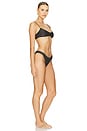 view 2 of 4 MAILLOT DE BAIN 2 PIÈCES WAVERLY CHAIN in Black & Gold