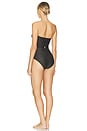 view 4 of 5 MAILLOT DE BAIN 1 PIÈCE WAVERLY BANDEAU CHAIN in Black & Gold