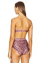 view 4 of 5 Ottie Balconette Bra Bikini Top in Coral Paisley