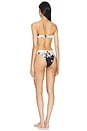 view 4 of 4 Pop Scarf Tie Bikini in Ivory & Black Floral