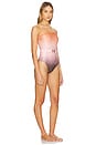 view 2 of 3 Golden Bandeau One Piece in Ombre