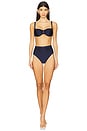 view 1 of 3 Everley Trim Balconette Bikini in Navy