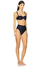 view 2 of 3 Everley Trim Balconette Bikini in Navy
