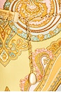 view 5 of 5 Maxine Chain Trim Bandeau One Piece in Gold Paisley
