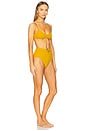 view 2 of 4 Acacia Textured Scoop Bikini in Mustard