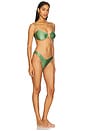 view 3 of 4 Rhiannon Knot Trim Bikini Set in Sage