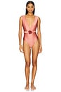 view 1 of 3 Lucky Plunge Flower One Piece Swimsuit in Rose