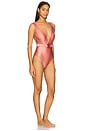 view 2 of 3 Lucky Plunge Flower One Piece Swimsuit in Rose